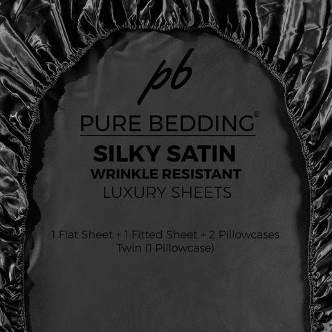 Pure Bedding made bed in a styled bedroom highlighting luxurious look
