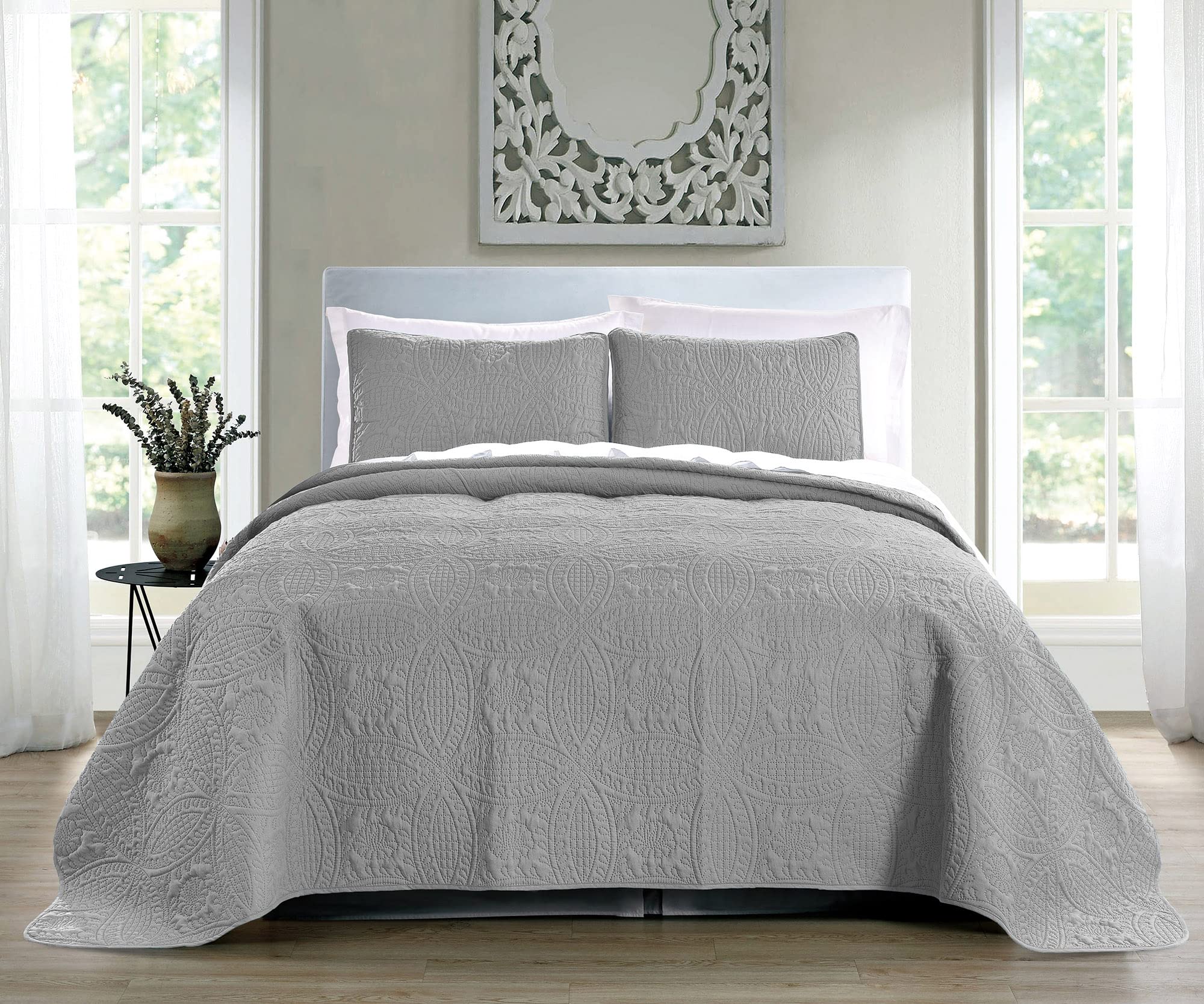 Pure Bedding close-up of microfiber texture showing soft touch and durable stitching for long-lasting comfort
