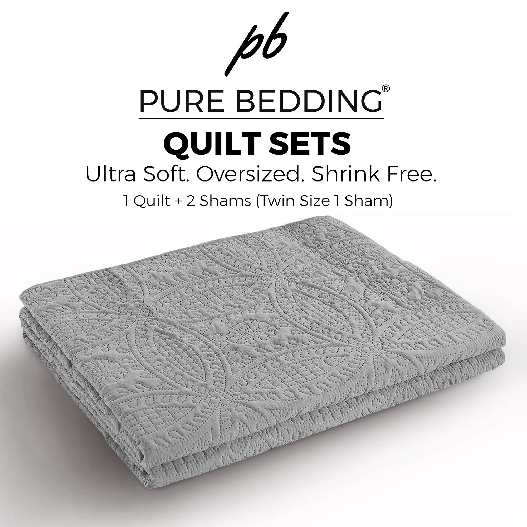 Pure Bedding edge stitching close-up highlighting reinforced seams and fade-resistant finish for everyday use