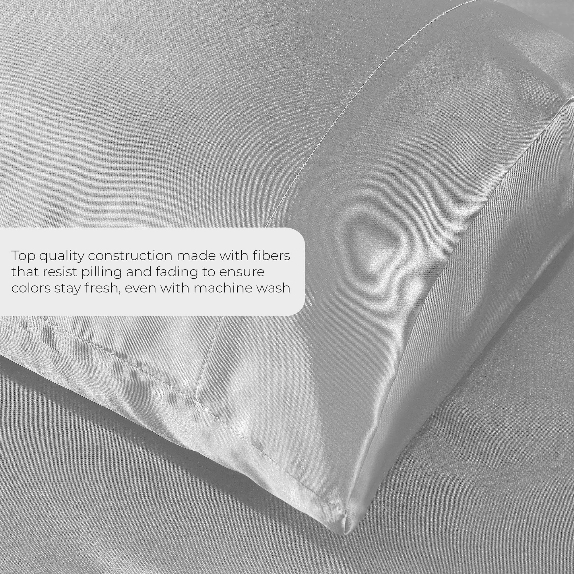 Pure Bedding flat sheet spread on bed demonstrating full coverage and hotel-style drape