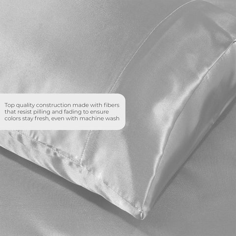 Pure Bedding flat sheet spread on bed demonstrating full coverage and hotel-style drape