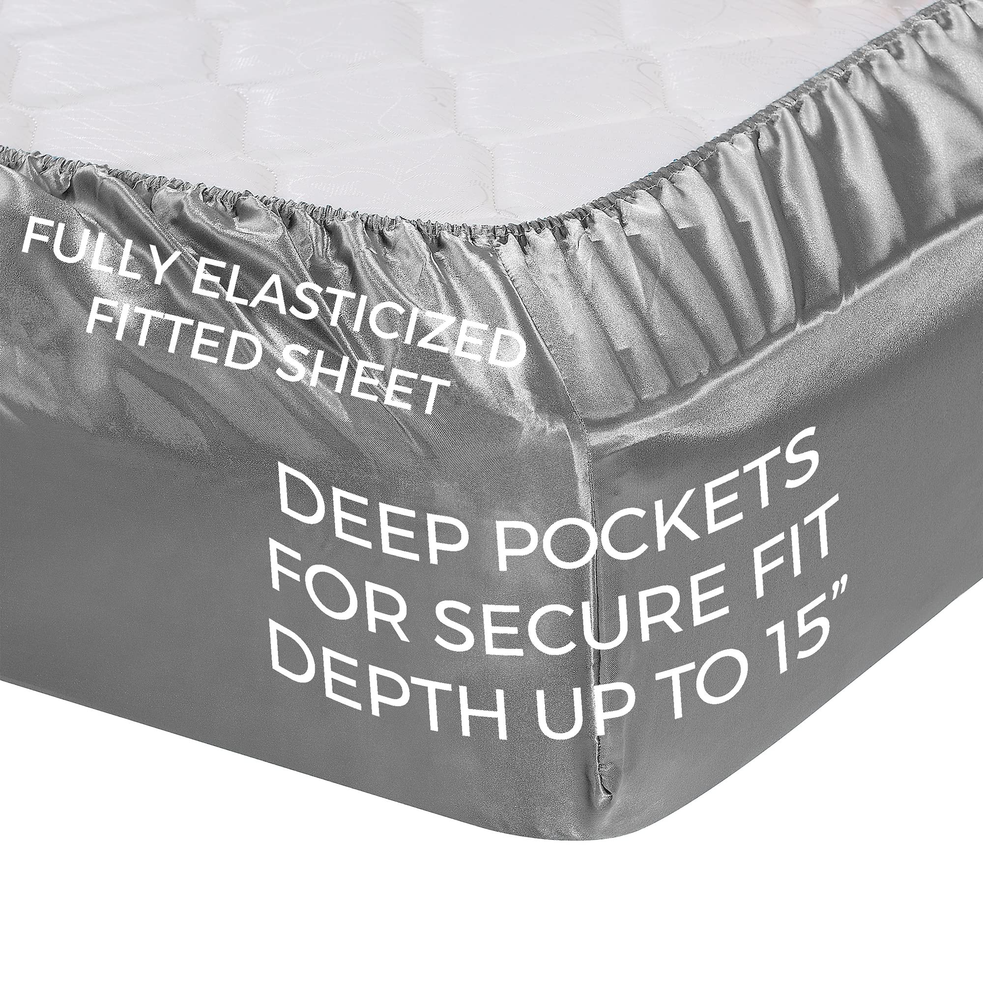 Pure Bedding pillowcase detail showing neat stitching and smooth finish for comfortable sleep
