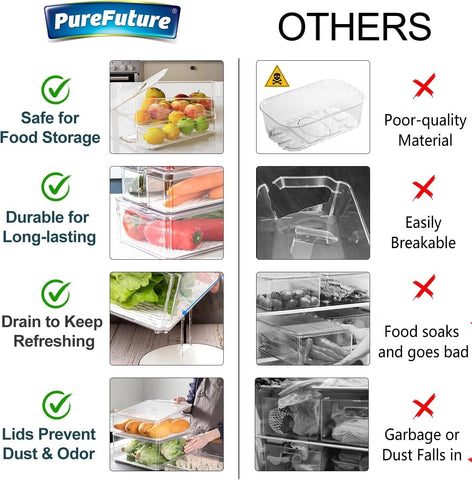 Pure Future size comparison showing jumbo, standard and compact bins for fit planning
