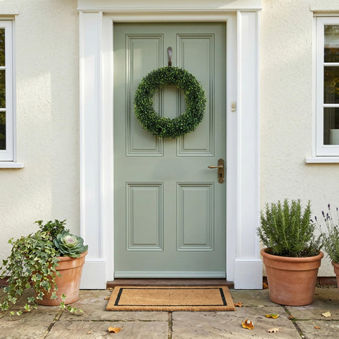 Pure Garden close-up of boxwood leaf texture highlighting lifelike detail