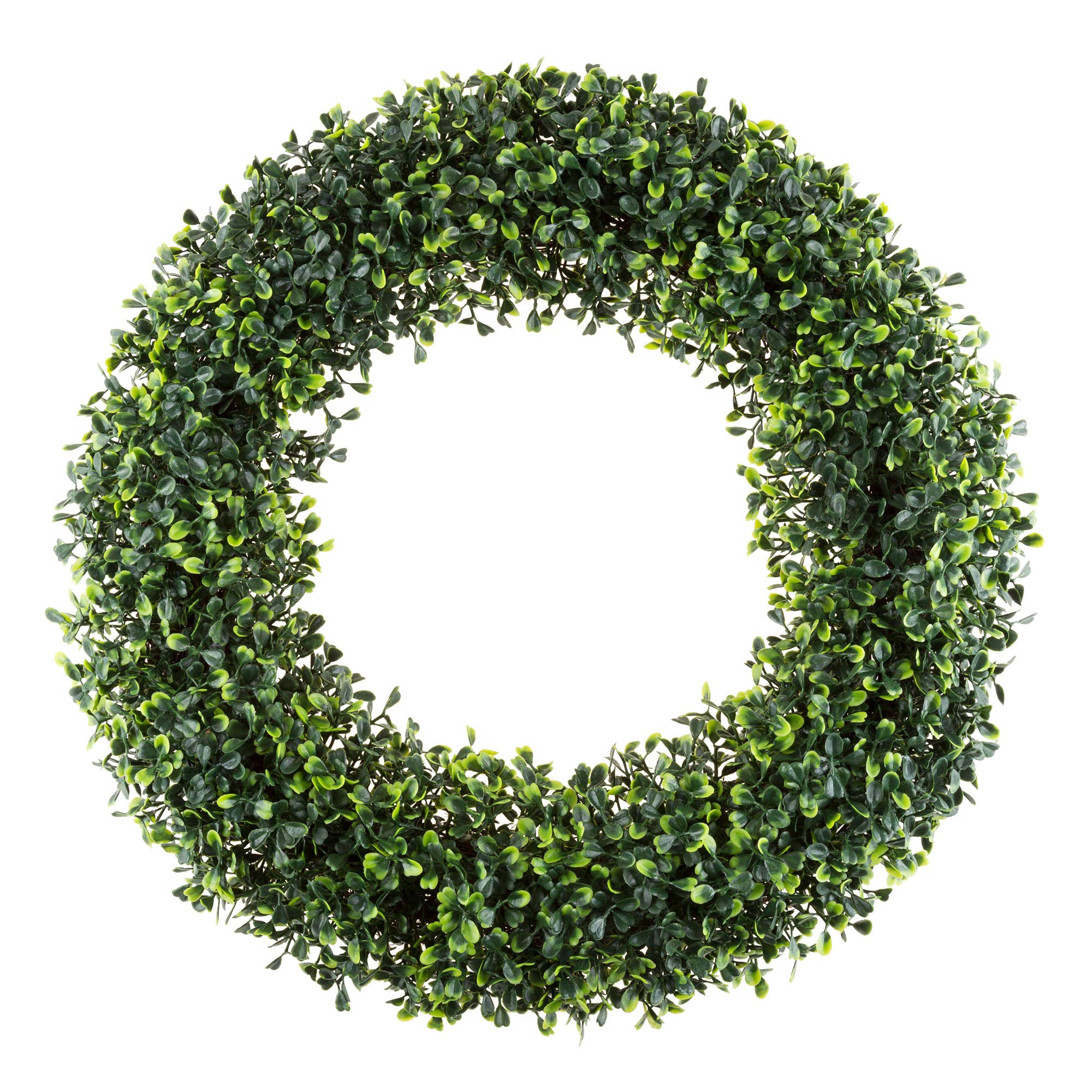 Pure Garden front door wreath on entry door showing curb appeal