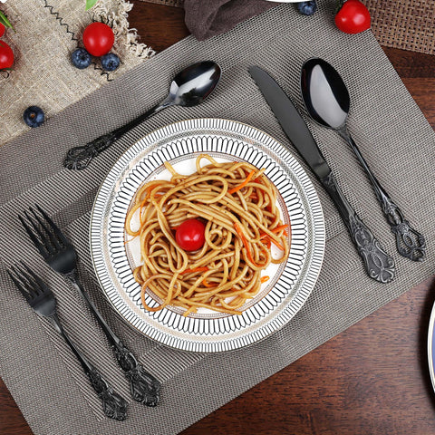 PUREAIN utensils beside a fork and phone for scale showing true size and proportion