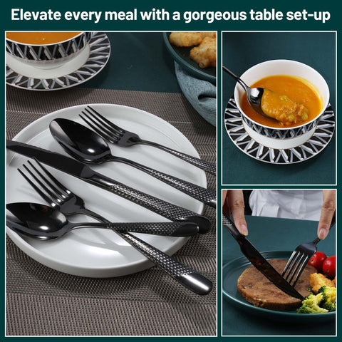 PUREAIN tabletop lifestyle dinner scene showing set creating modern ambiance