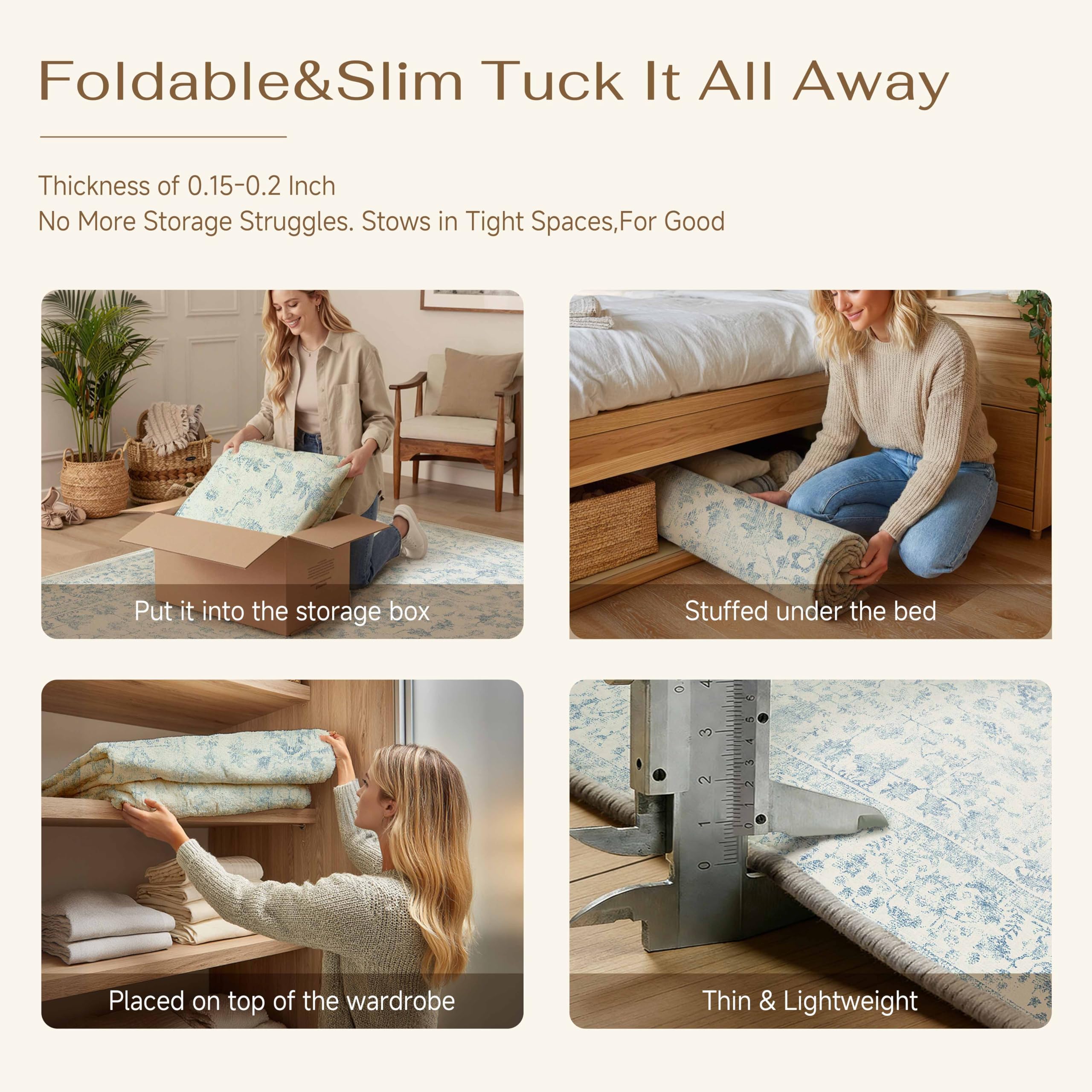 PureCozy rug being vacuumed demonstrates easy maintenance and pet‑friendly care