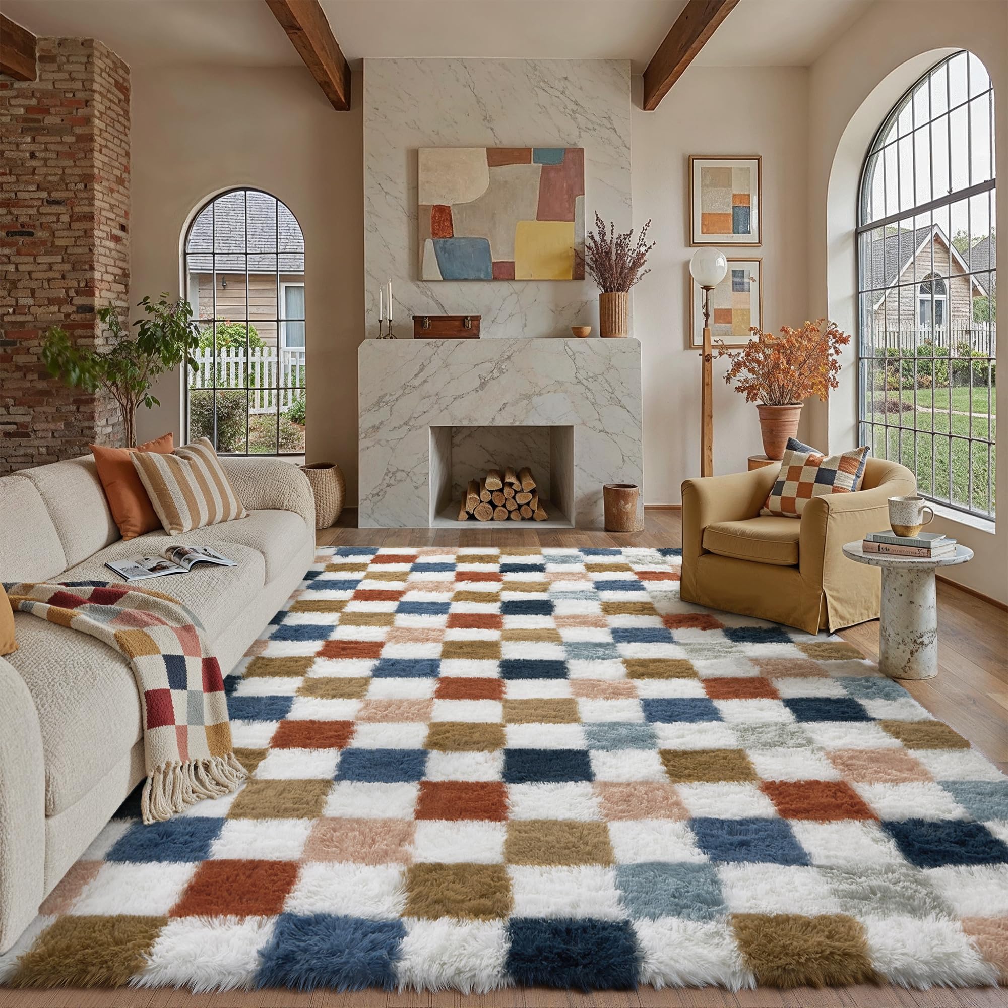 PureCozy front view showing checkered design and cozy look