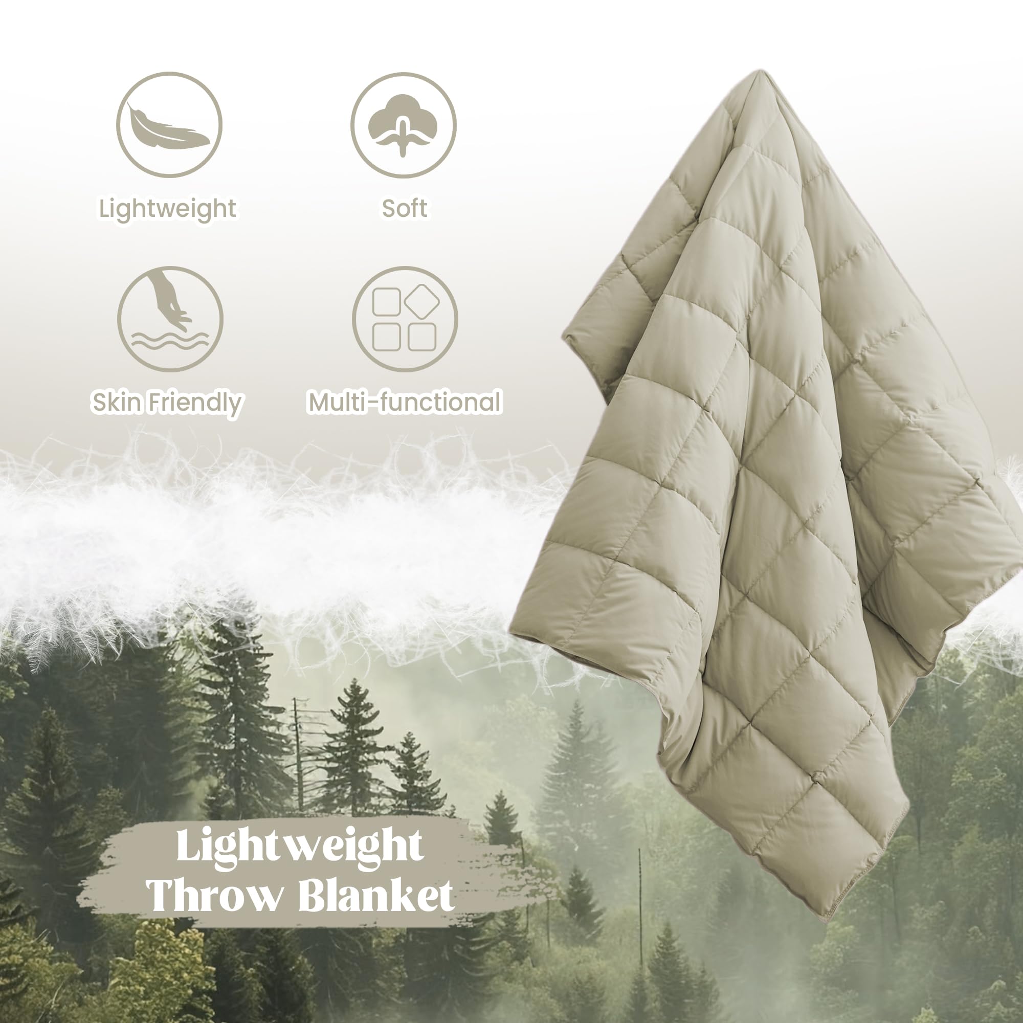 puredown close-up of box stitching that keeps fill even and prevents cold spots