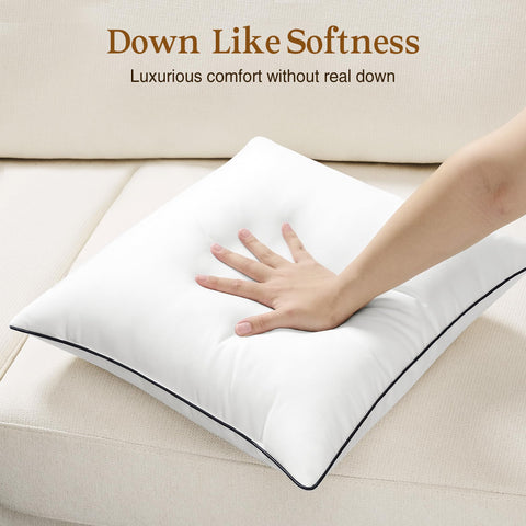 puredown microfiber fill texture close-up showing plush fibers benefit: down-like comfort