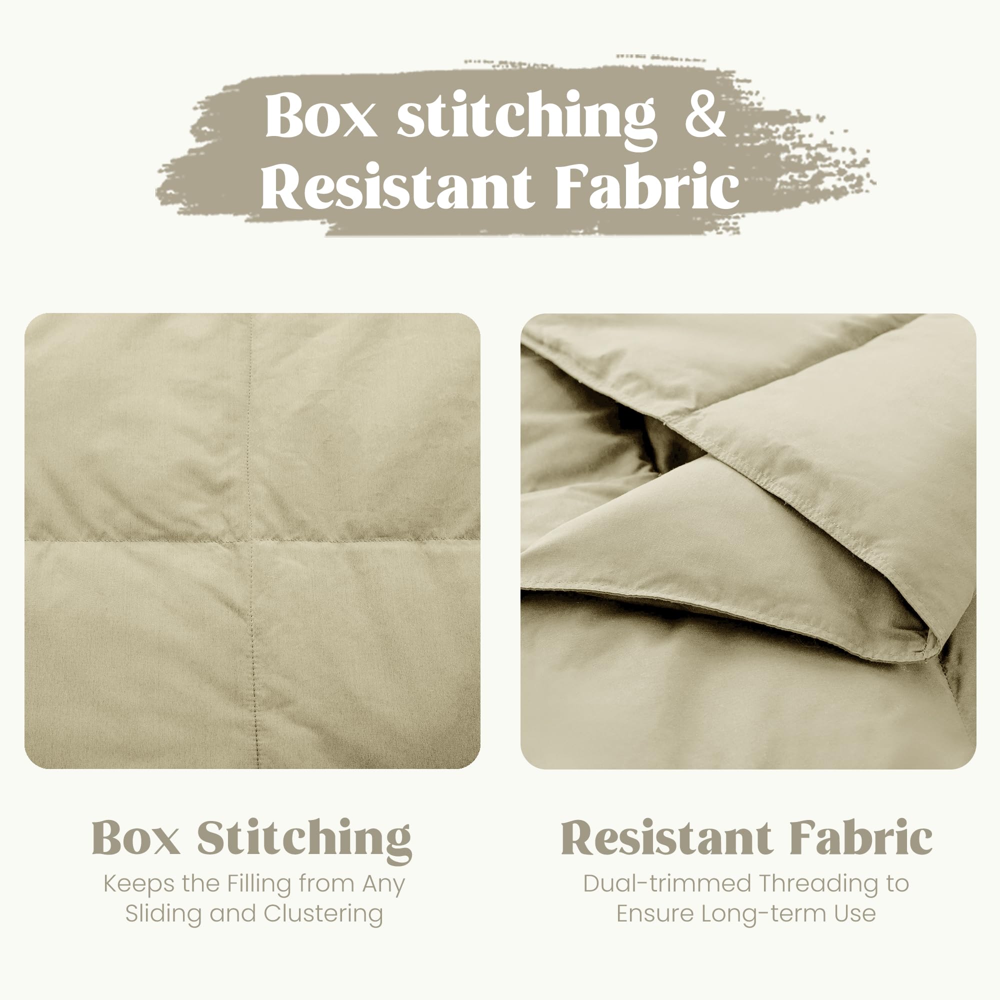 puredown folded throw compactly packed for travel and easy transport
