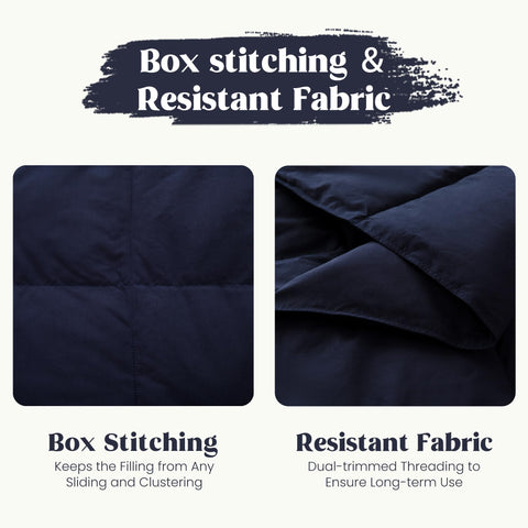 puredown folded throw next to book showing packable size and convenience
