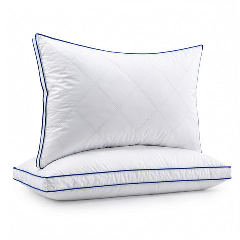 puredown front packaging pair showing set of two pillows and luxury appearance