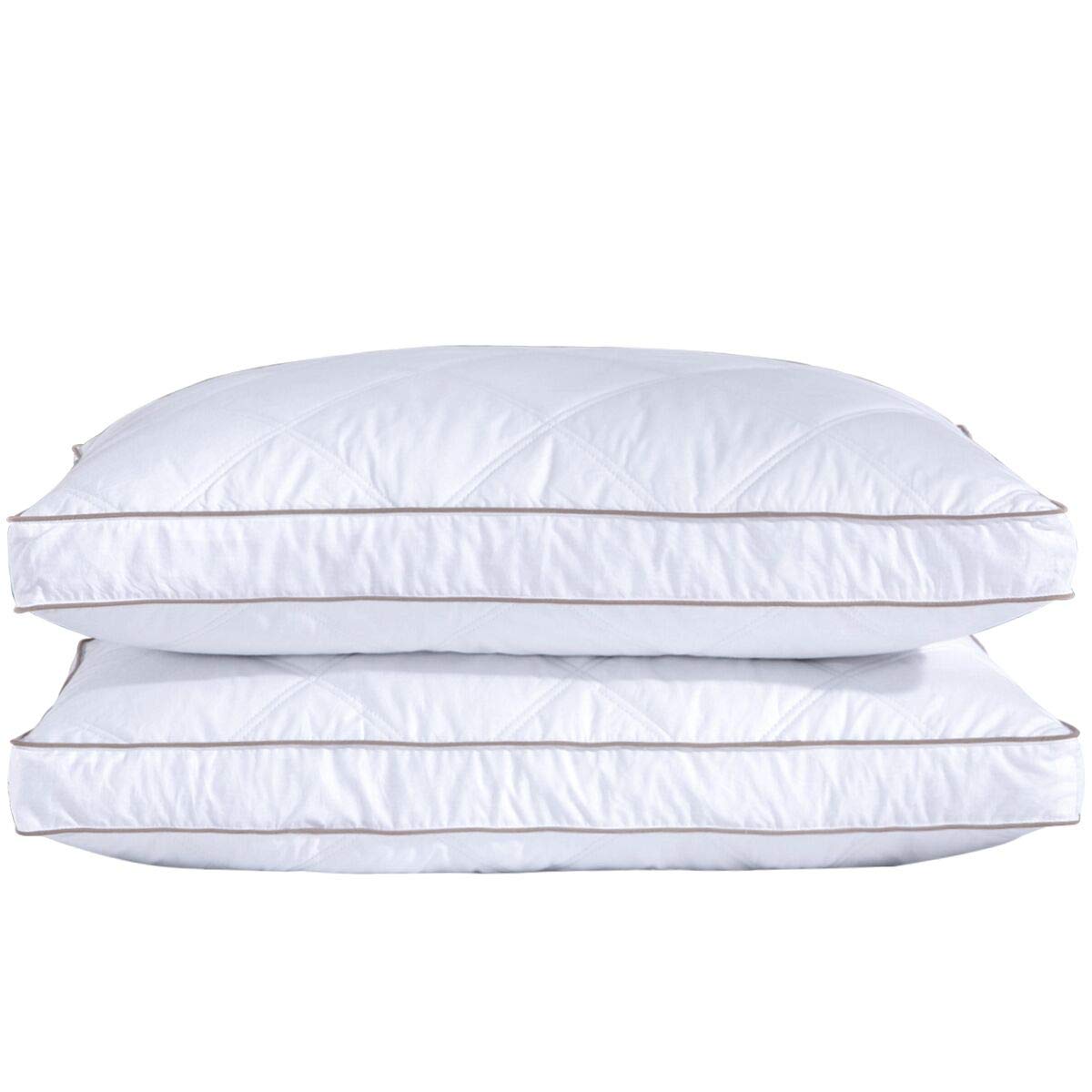 puredown king pillow front view showing plush hotel-style look and comfort