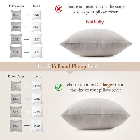 puredown insert beside ruler demonstrating true 24x24 size benefit