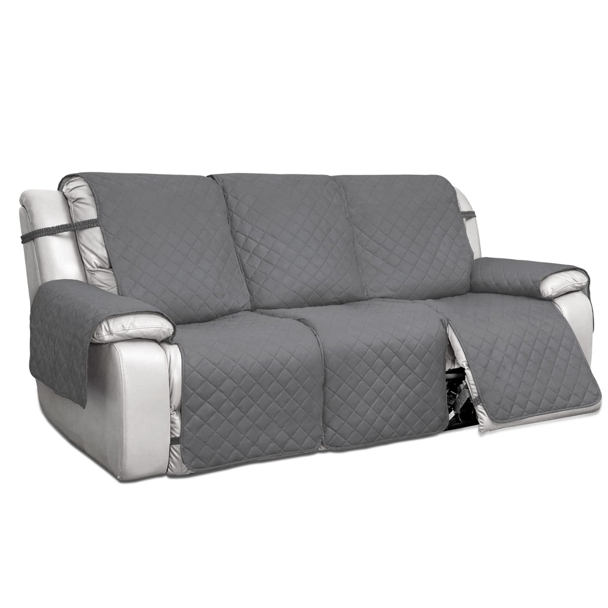 PureFit front view showing full three-seat cover protecting recliner