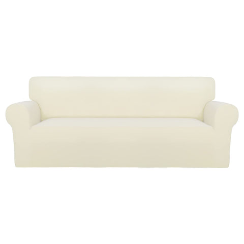 PureFit ivory front view showing full sofa coverage and refreshed appearance