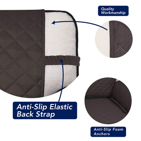 PureFit reversible cover showing both colors for quick style change