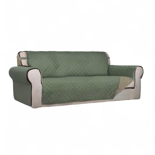 PureFit beside measuring tape, confirms fit for sofas up to 66 inches