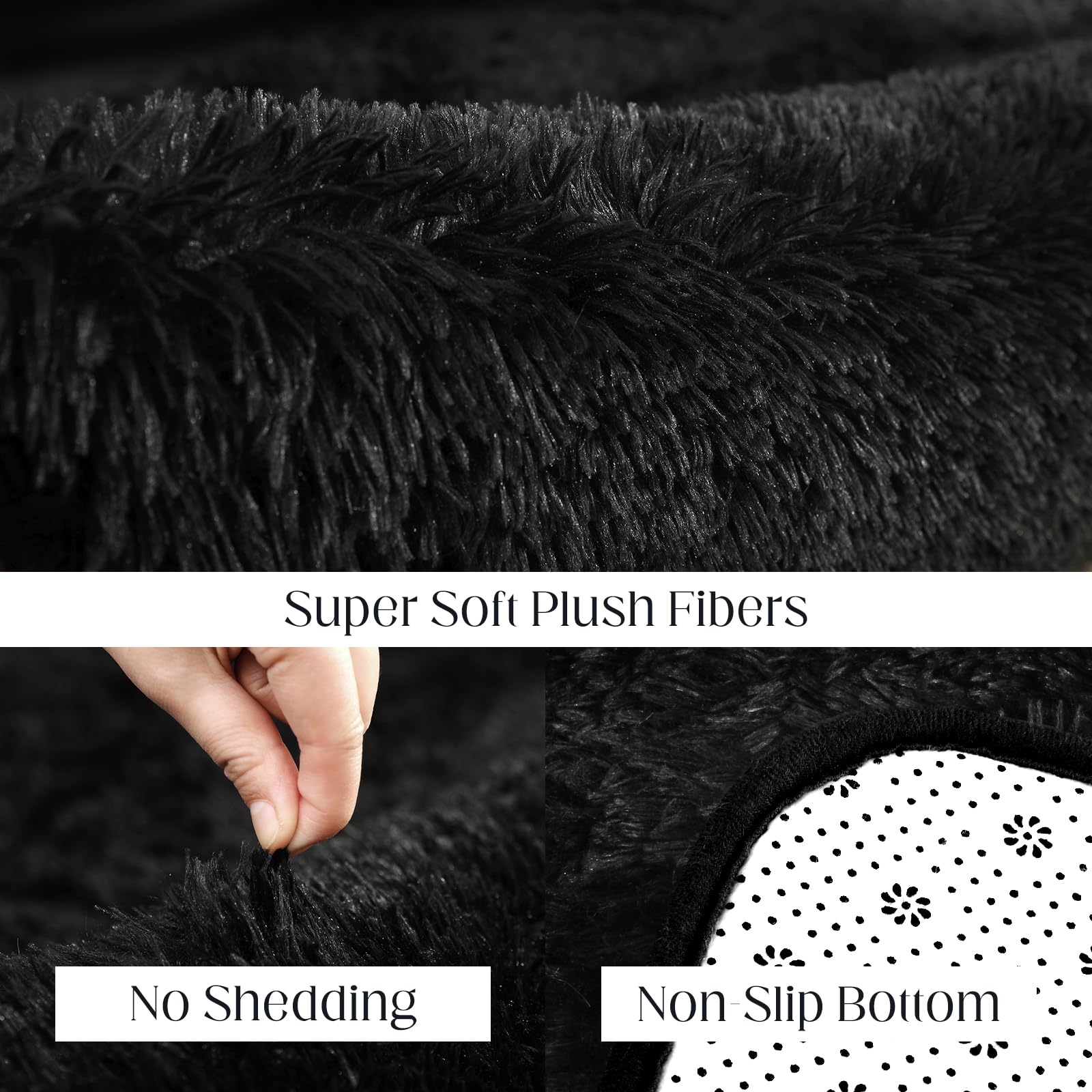 Puremy underside non-slip backing visible for stable grip and floor safety
