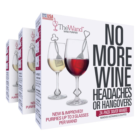 PureWine front box showing 72 wands and branding, convenient gift option