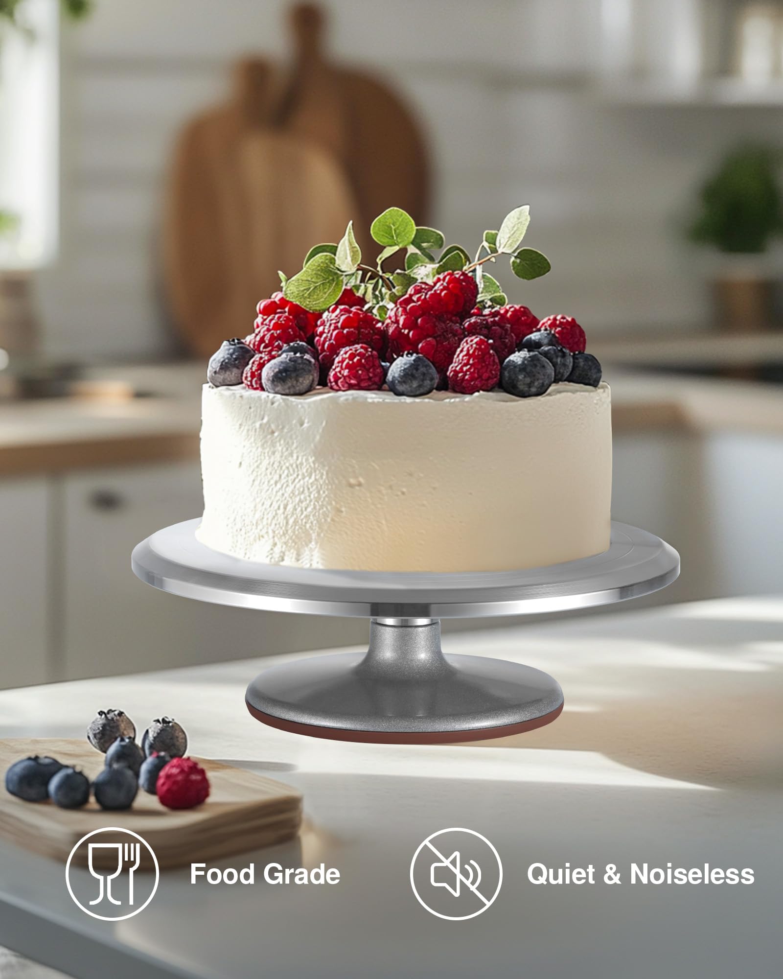 Puroma in a bakery workstation demonstrating ease of decorating and control
