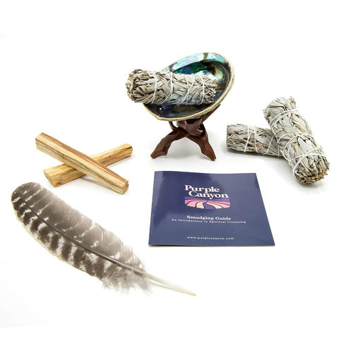 Purple Canyon kit arranged in a serene home setting illustrating stress-reducing benefit