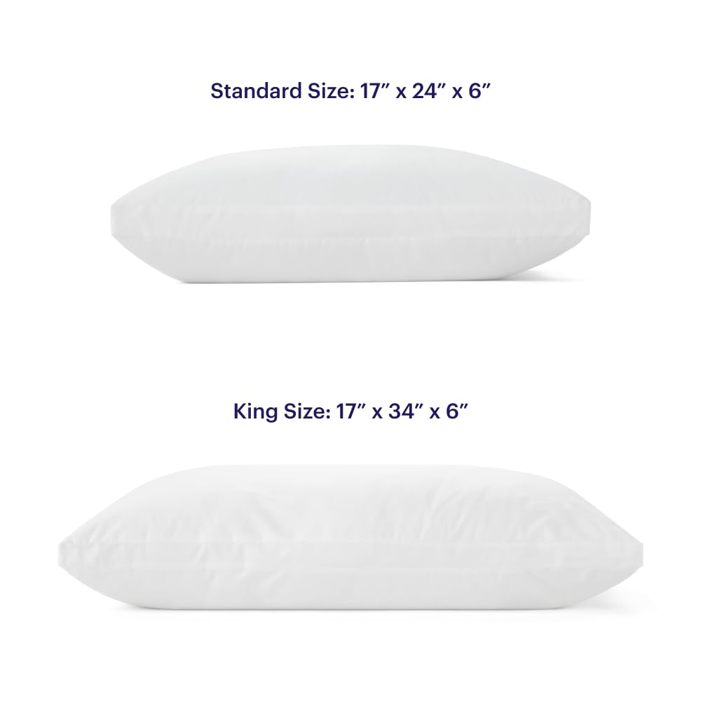 Retail packaging of Purple Cloud Pillow highlighting ready-to-ship convenience