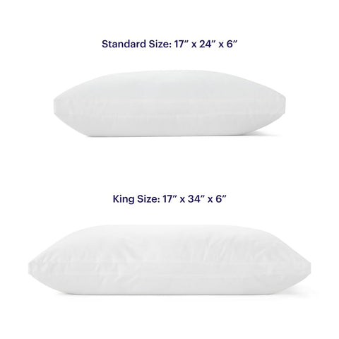 Purple Cloud pillow under head showing side-sleep neck support and comfort