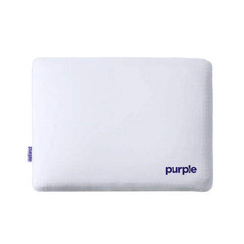 Purple DreamLayer pillow front view showing plush, cooling surface and supportive shape