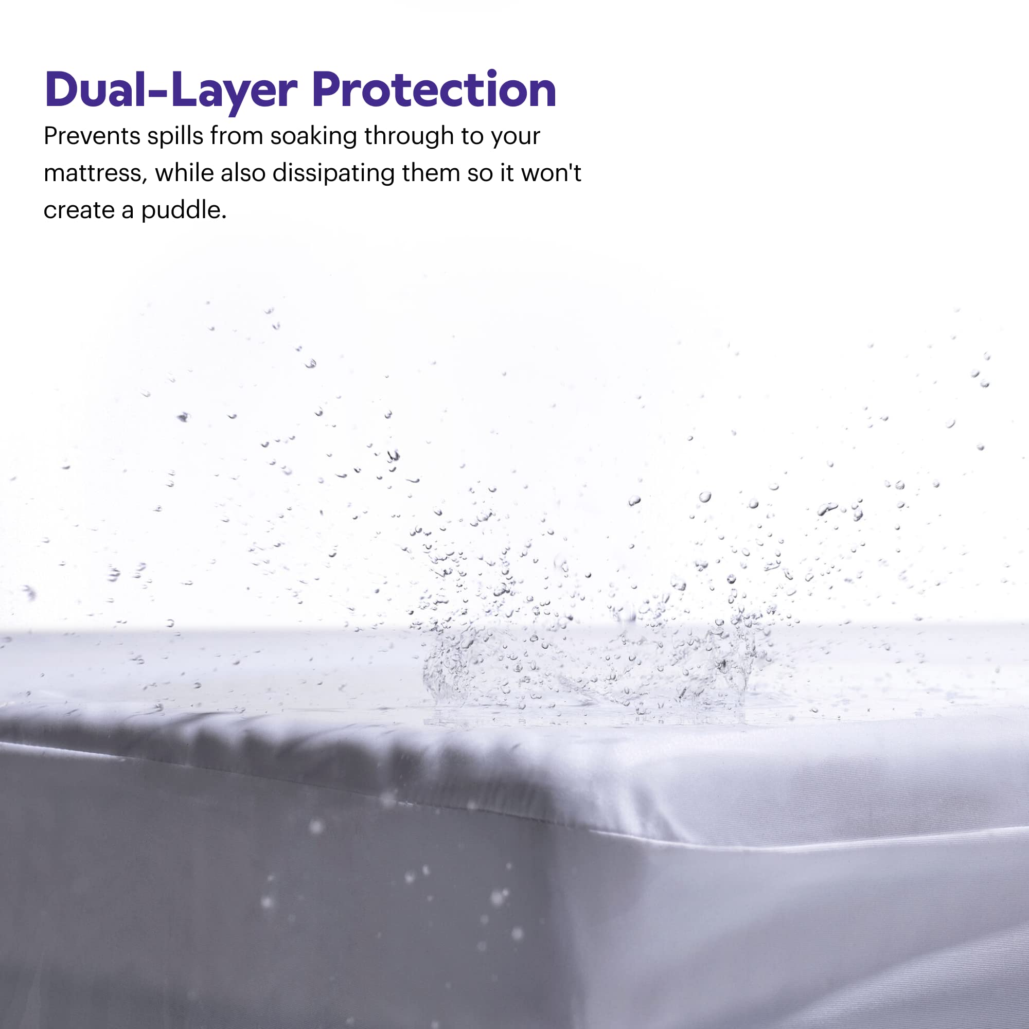 Purple fabric closeup stretch showing soft knit texture and comfortable give