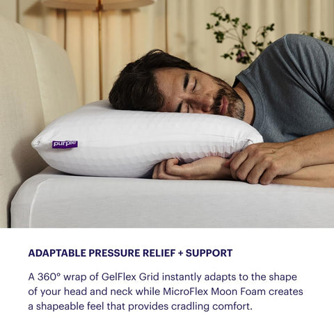 MicroFlex Moon Foam fill detail showing soft foam and adjustable support from Purple
