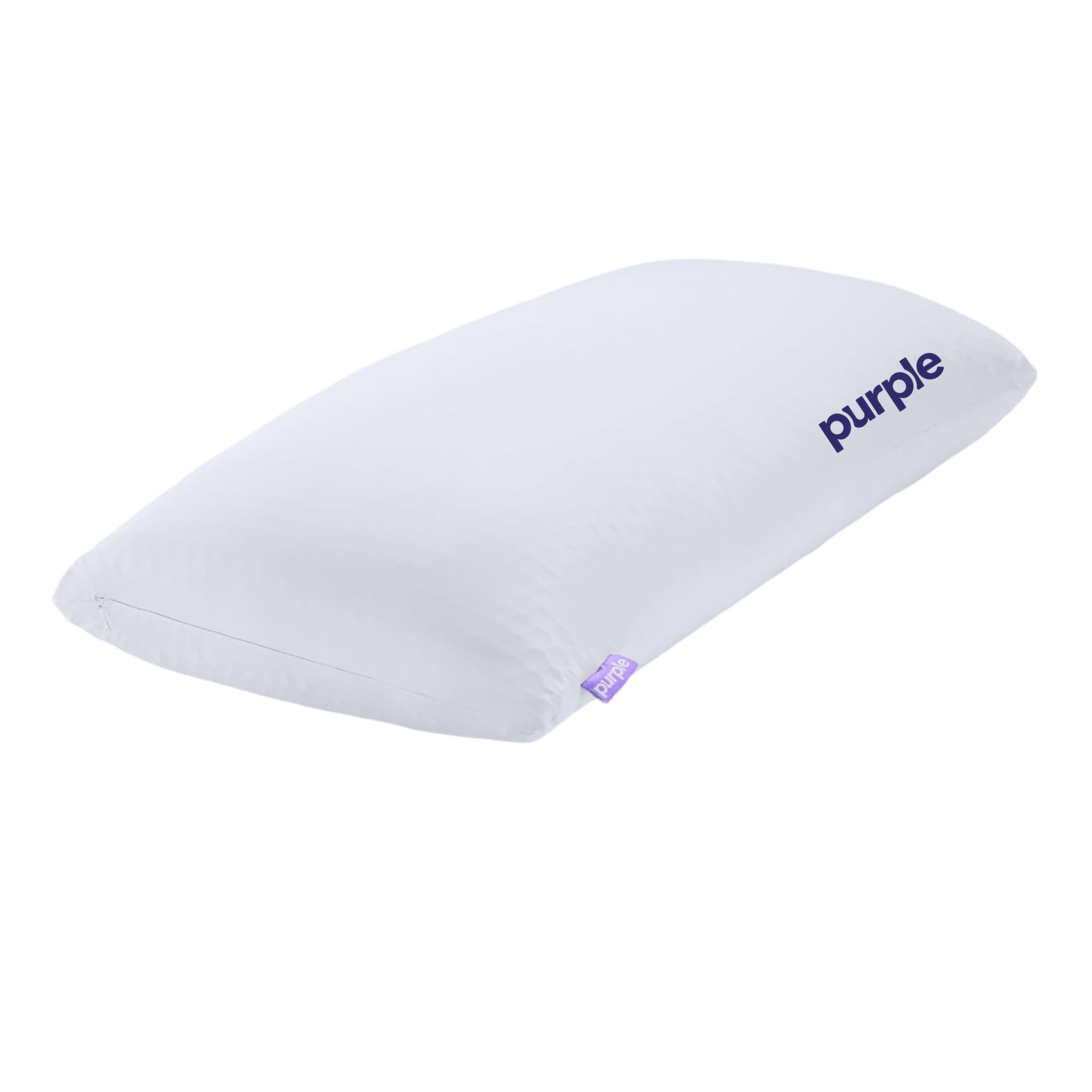 Purple Freeform pillow front view showing King size and adjustable design benefit