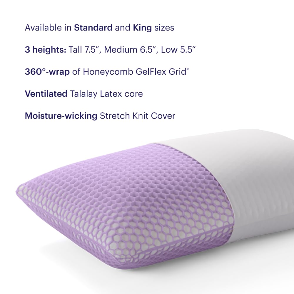 Purple Harmony GelFlex Grid close-up showing breathable texture for pressure relief