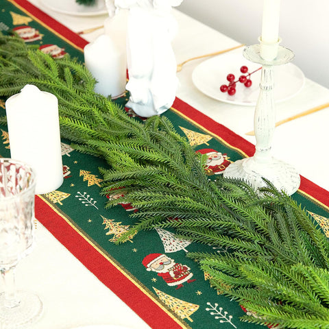 PURPLE STAR 1N garland decorated with lights and ornaments showing styling versatility benefit