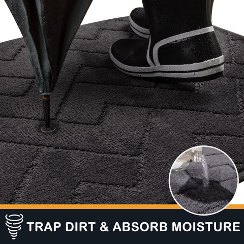 PURRUGS non-slip TPR backing holds mat steady for safety