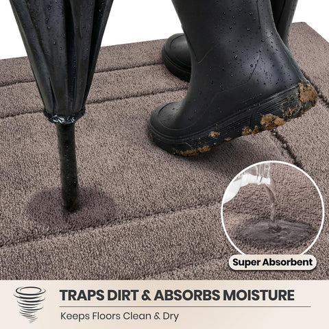 PURRUGS close-up microfiber texture traps dirt and absorbs moisture