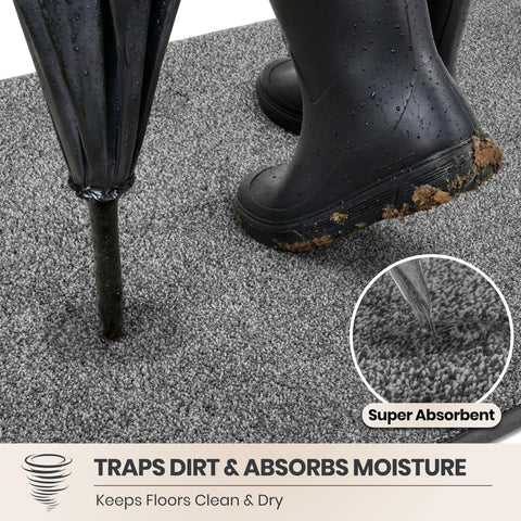 PURRUGS close-up of microfiber pile demonstrating superior dirt trapping and softness