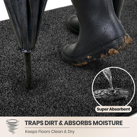PURRUGS close-up of microfiber pile capturing dirt and absorbing moisture