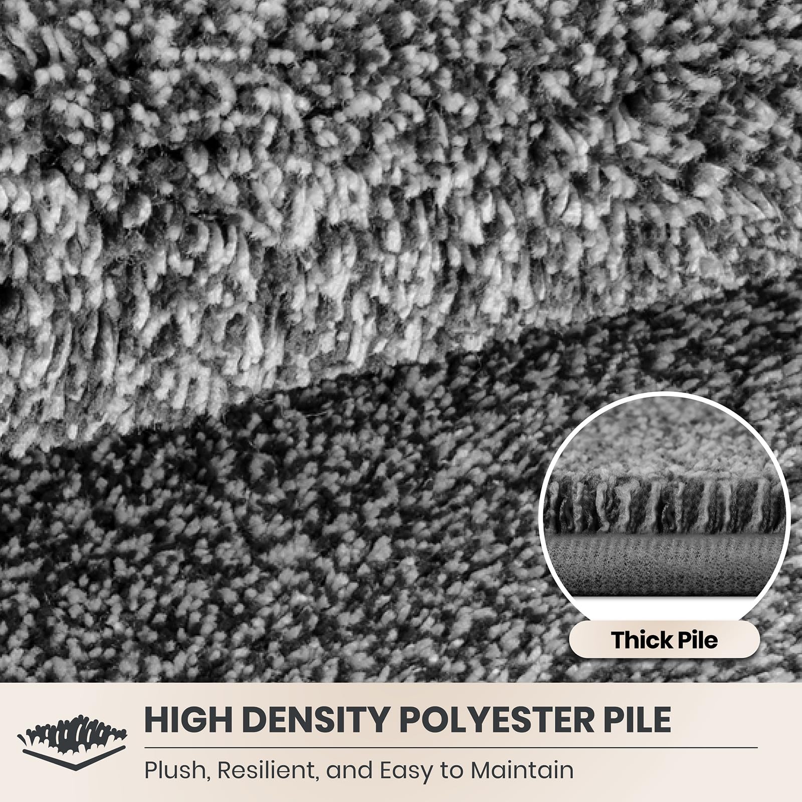 PURRUGS reinforced edge seam for long-lasting durability and reduced curling
