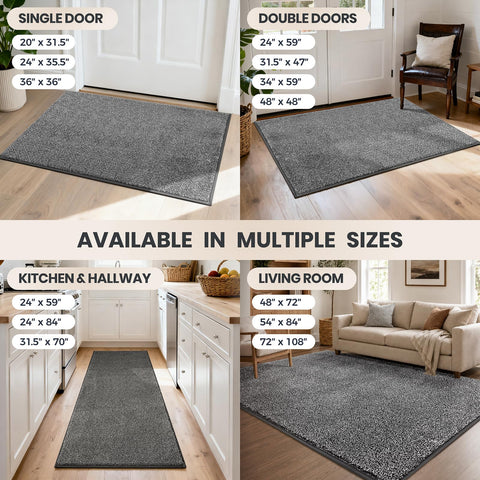 PURRUGS in a kitchen entryway lifestyle shot showing clean, modern placement