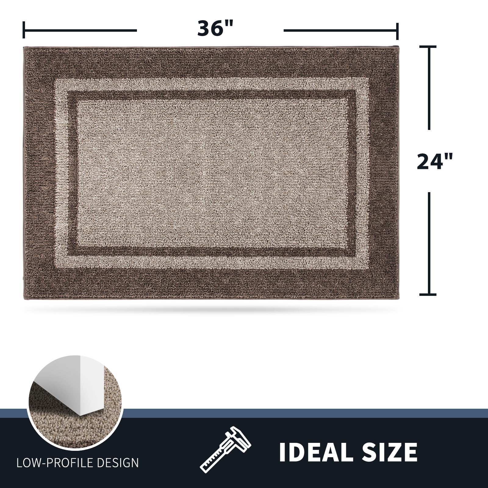 PURRUGS reinforced edge stitching close-up showing durability against fraying