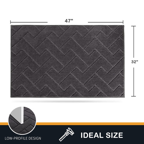 PURRUGS mat size comparison with foot demonstrates coverage