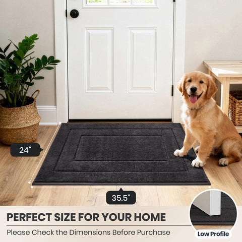 PURRUGS size comparison illustrating 24x35.5 coverage area