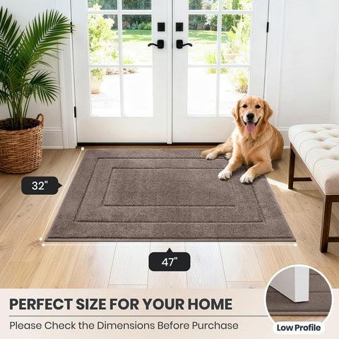 PURRUGS scale with measuring tape shows true 32x47 size accuracy