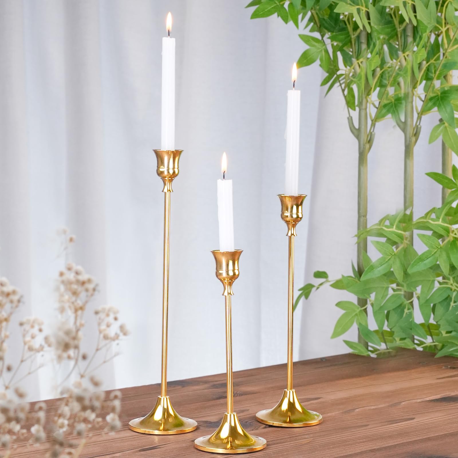 Pusenlan holders styled on dining table creating layered ambient lighting