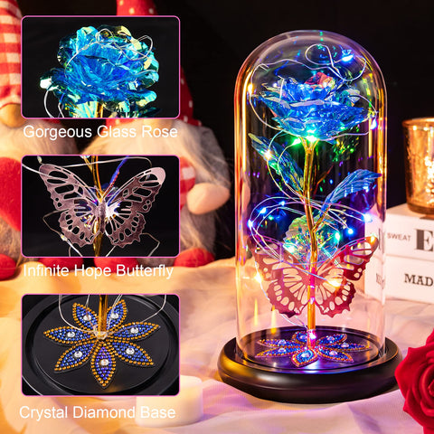 Pusuny close-up of plated petal finish highlighting shimmering color