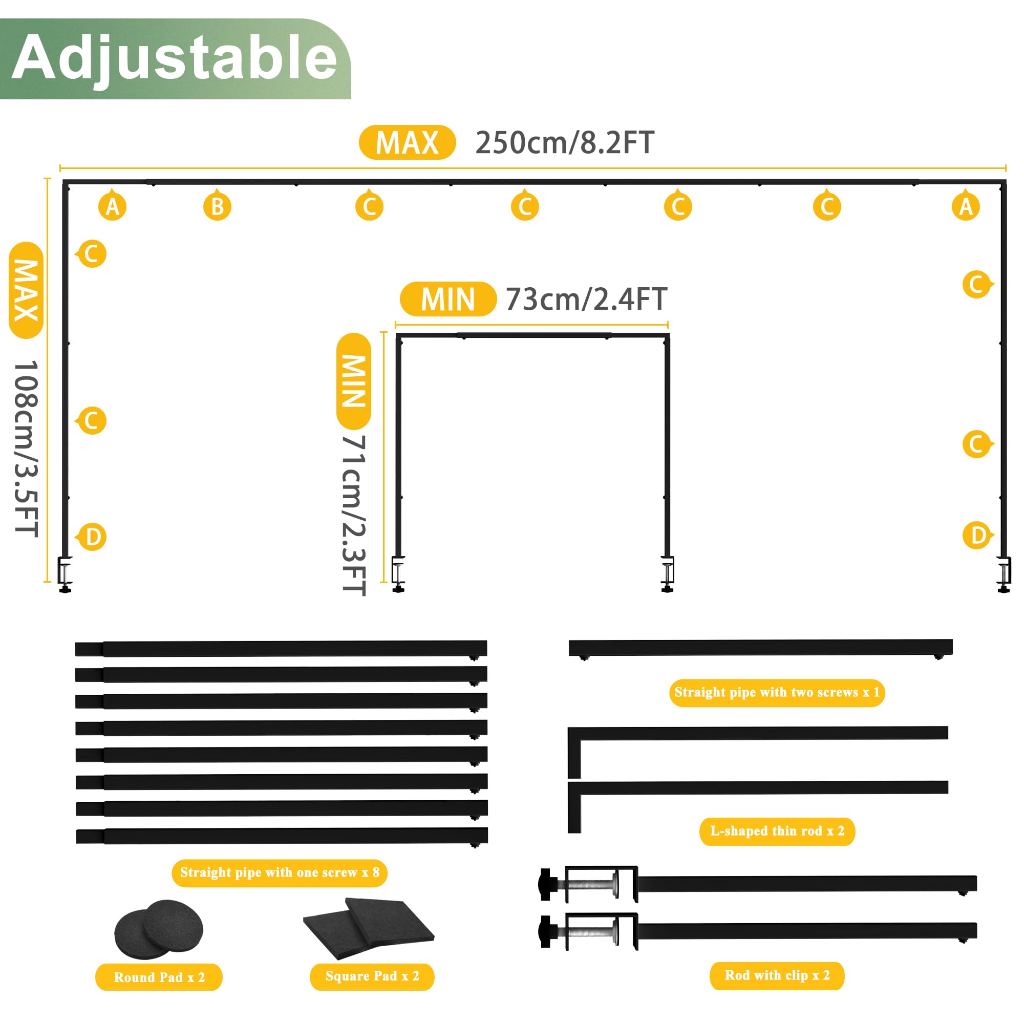 Putros clamp and round pad close-up protecting tabletop and ensuring stable hold