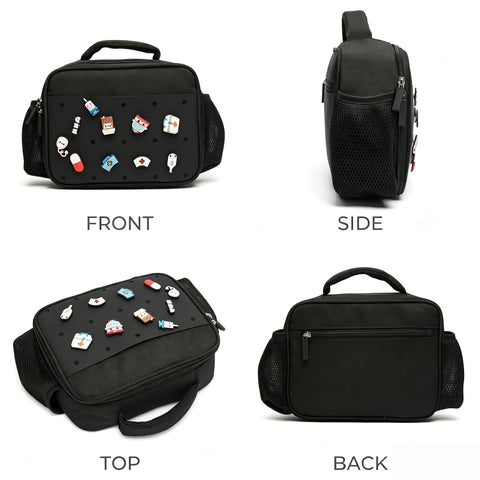 pVq bag beside a child backpack showing scale and child-friendly size benefit